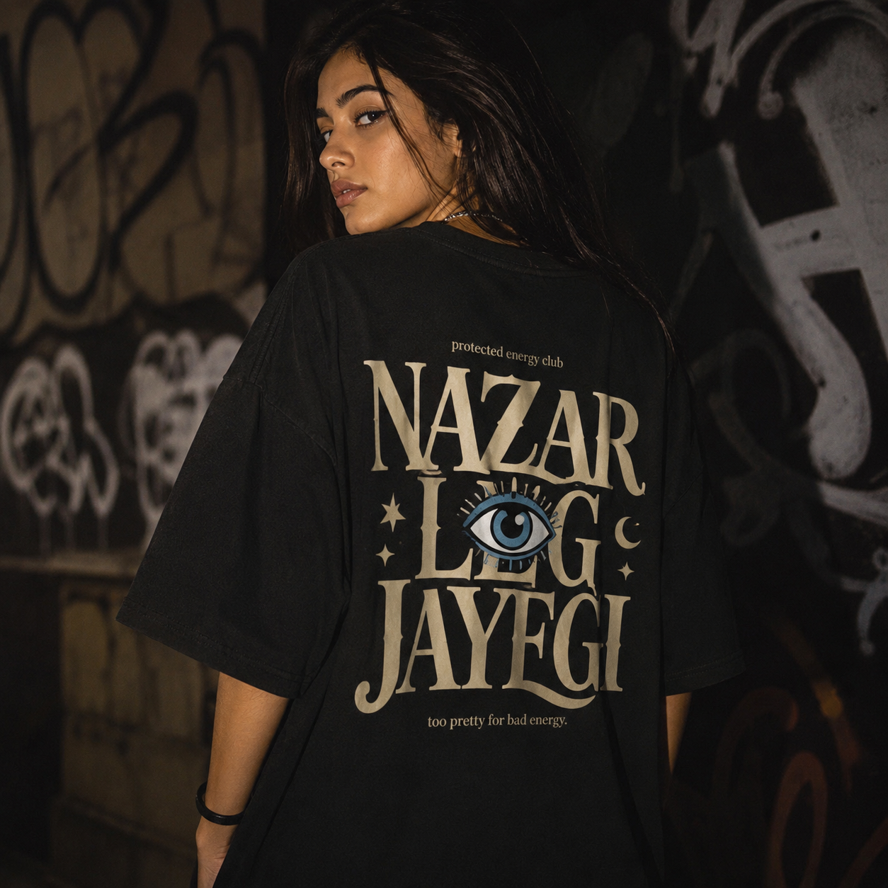 Nazar Lag Jayegi Oversized T-Shirt