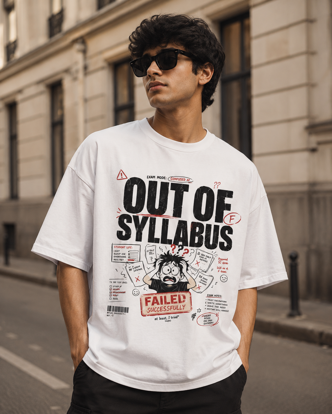 Out Of Syllabus Oversized T-Shirt